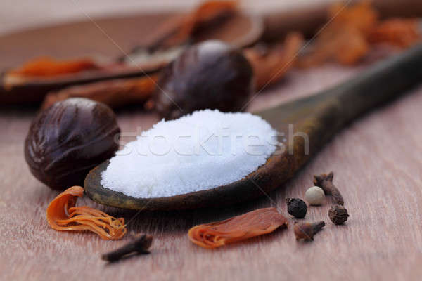 Sea salt with Indian spices Stock photo © bdspn
