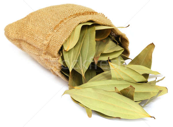 Cassia leaves in sack Stock photo © bdspn