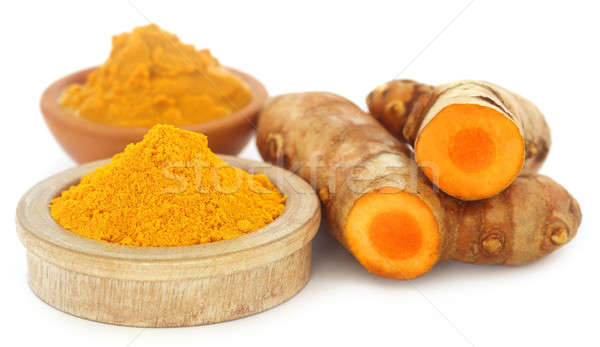 Ground and mashed turmeric Stock photo © bdspn