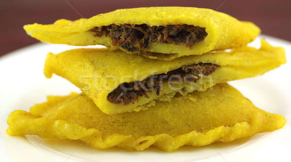 Beef Samosa of Southeast Asia Stock photo © bdspn