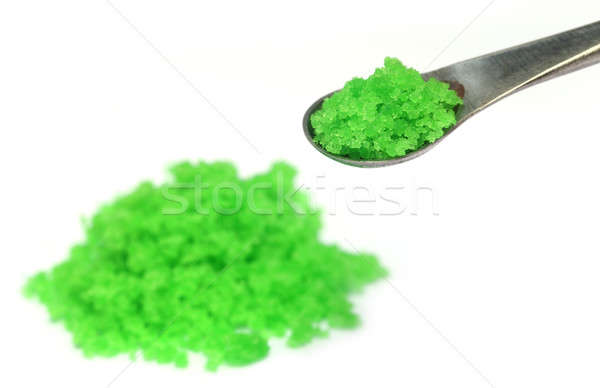 Green Chemical on steel spatula Stock photo © bdspn