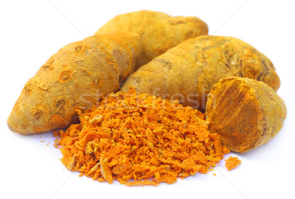 Whole and grated turmeric Stock photo © bdspn