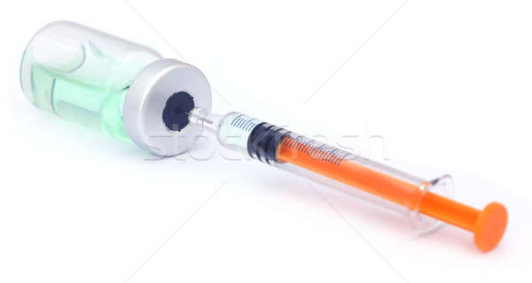 Vial with syringe Stock photo © bdspn