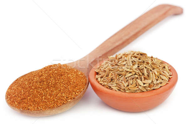 Crushed cumin with whole ones Stock photo © bdspn