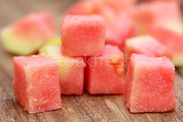Fresh guava on wooden surface Stock photo © bdspn
