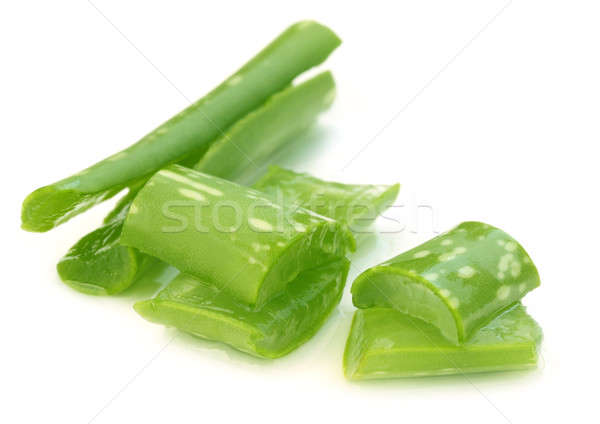 Stock photo: Peeled aloe vera