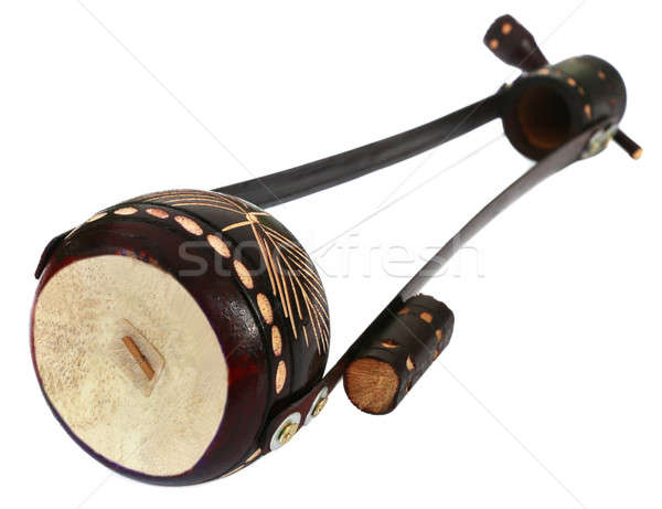 один музыкальный инструмент музыку стороны азиатских белый Сток-фото © bdspn