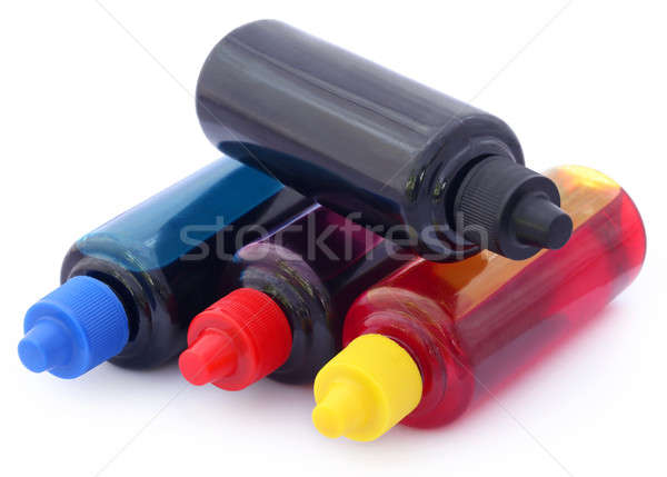 Printer ink bottles Stock photo © bdspn