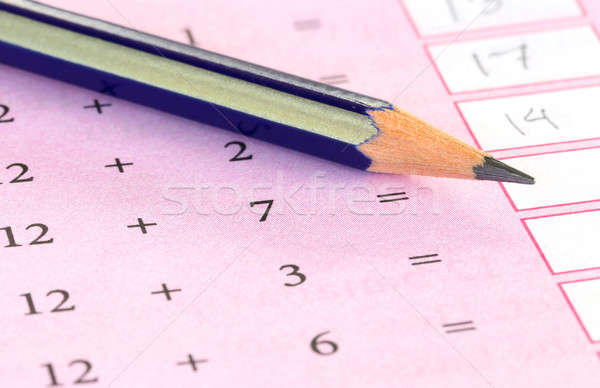 предварительный математика карандашом образование шаблон Math Сток-фото © bdspn