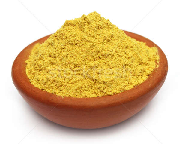 Ubtan powder on brown bowl  Stock photo © bdspn