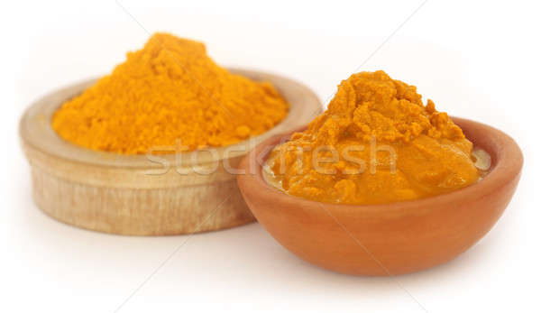 Ground and mashed turmeric Stock photo © bdspn