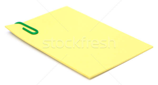 Notepad with paper clip Stock photo © bdspn
