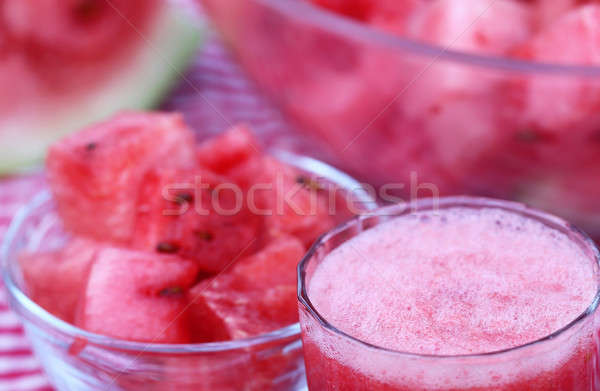 Arbuz soku świeże owoce charakter owoców tle Zdjęcia stock © bdspn