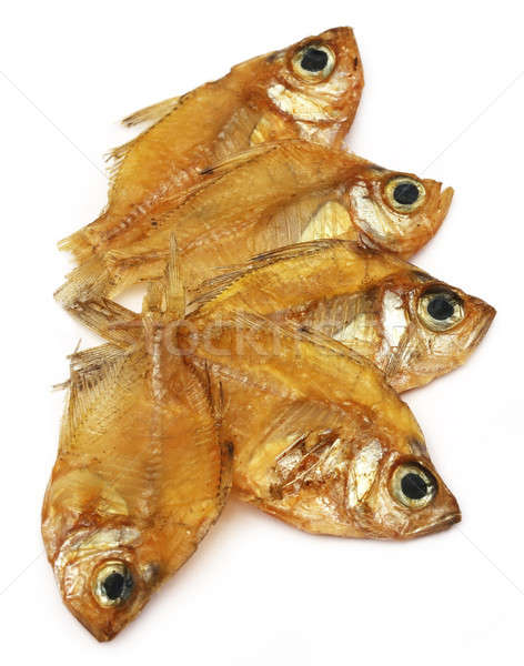 Getrocknet glasigen weiß Fisch indian Meeresfrüchte Stock foto © bdspn