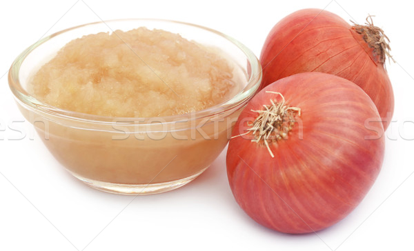 Mashed onion with whole ones Stock photo © bdspn