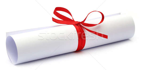 Arco nudo papel blanco fiesta resumen Foto stock © bdspn