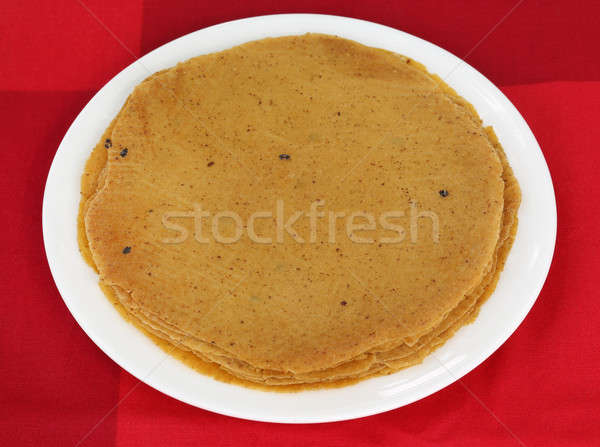 Roti bread made of wheat and lentil flour Stock photo © bdspn