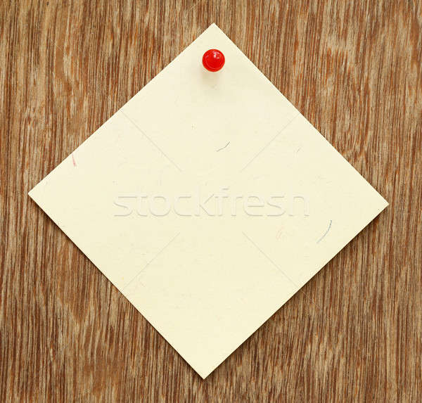 Blank notice with pushpin Stock photo © bdspn