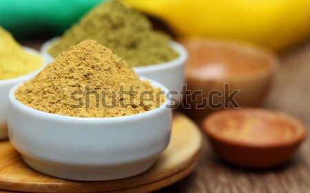 Piece of sugarcane with red sugar Stock photo © bdspn