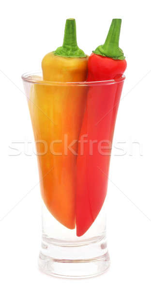 Banana chilies in a glass  Stock photo © bdspn