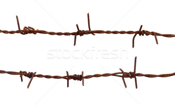 Rusty barbed wire Stock photo © bdspn