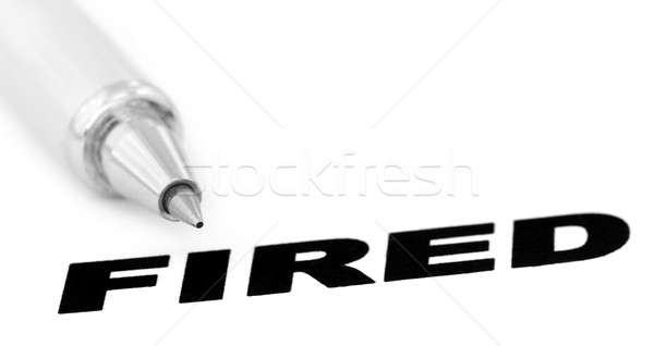 напечатанный бумаги серебро служба огня работу Сток-фото © bdspn