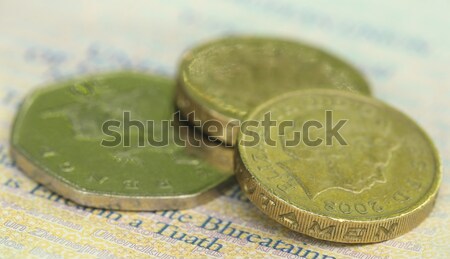 British Pound with bank notes Stock photo © bdspn