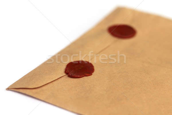 Wax seal on an envelope Stock photo © bdspn