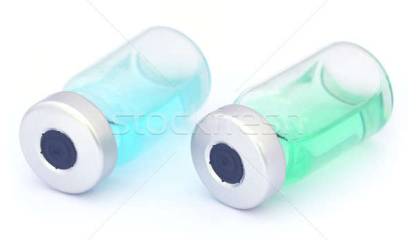 Doua medical sticlă sănătate verde medicină Imagine de stoc © bdspn