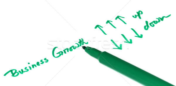 Negócio crescimento verde assinatura caneta sucesso Foto stock © bdspn
