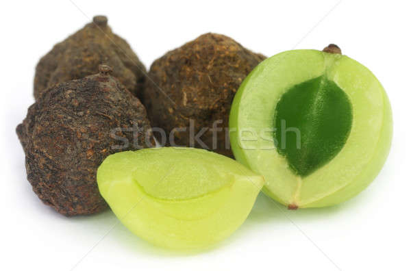 Amla fruits - dried and green Stock photo © bdspn