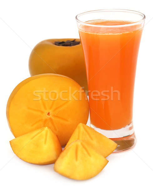 Persimmon juice with fresh fruits Stock photo © bdspn
