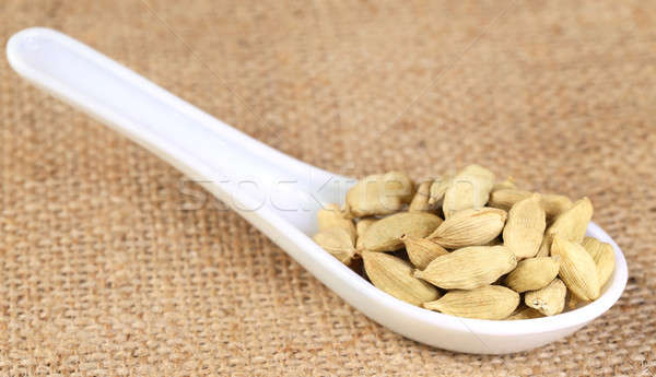 Cardamom seed on a spoon Stock photo © bdspn