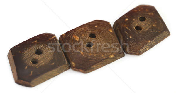 Stock photo: Wooden buttons 