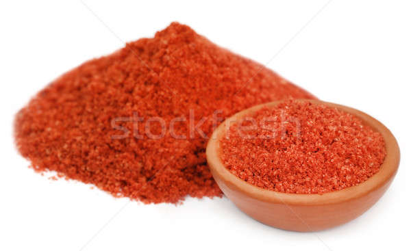 Meststof kom voedsel oranje groene Rood Stockfoto © bdspn