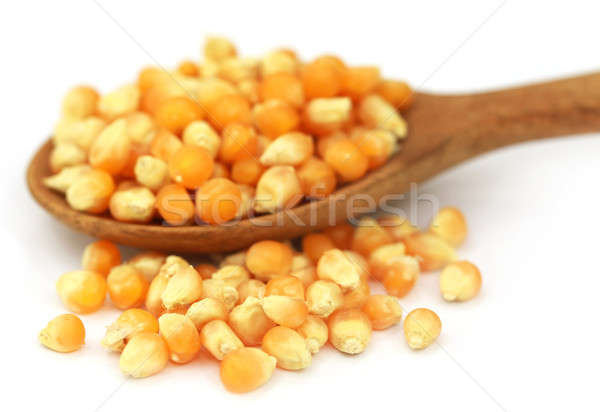 Corns with spoon Stock photo © bdspn