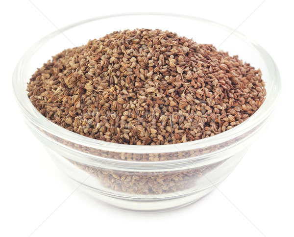 Ajwain seeds in a glass bowl Stock photo © bdspn