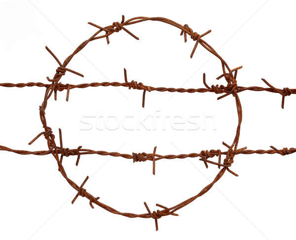 Rusty barbed wire Stock photo © bdspn