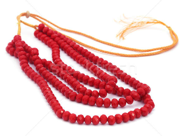 Red bead necklace Stock photo © bdspn