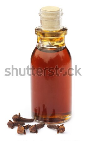 горчица нефть бутылку белый стекла приготовления Сток-фото © bdspn