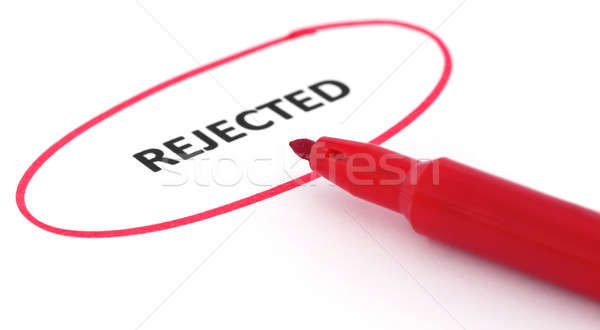Rejected written in a paper Stock photo © bdspn