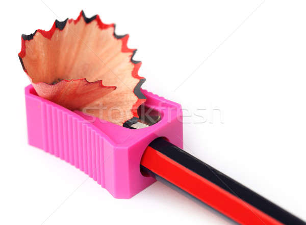 Wood pencil with sharpener Stock photo © bdspn