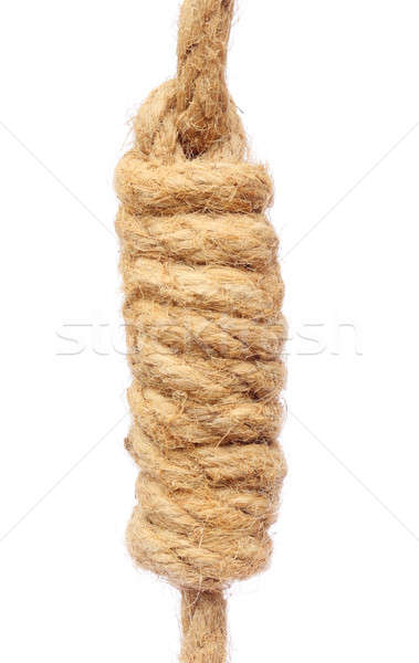 Stock photo: Knot on old rope