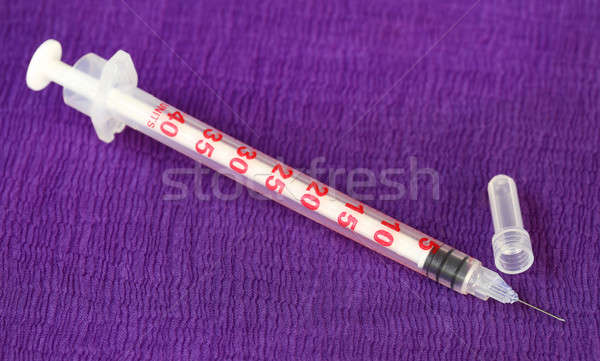 Close up of Hypodermic syringe  Stock photo © bdspn