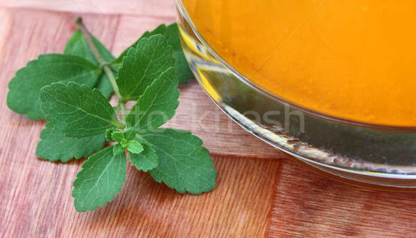 Stevia with juice Stock photo © bdspn