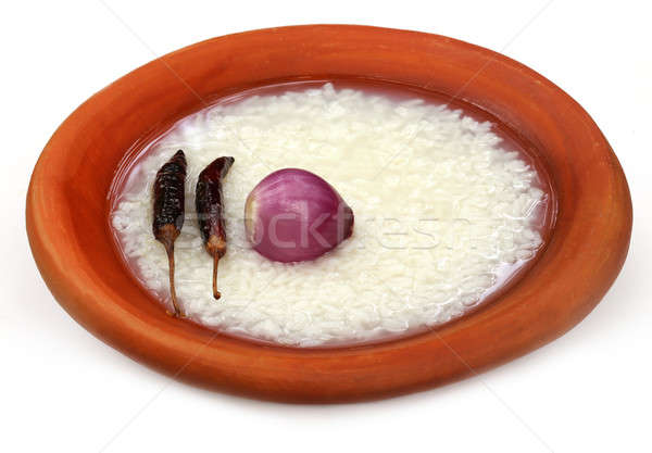 Traditional water soaked rice of Bangladesh Stock photo © bdspn