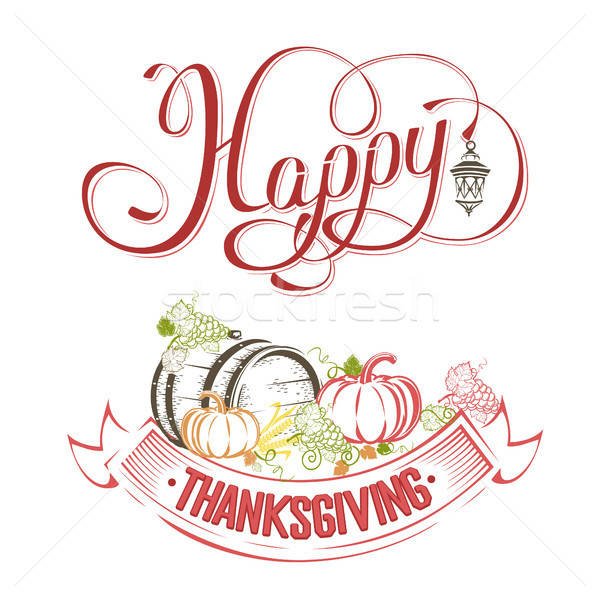 Happy Thanksgiving day Stock photo © bedlovskaya