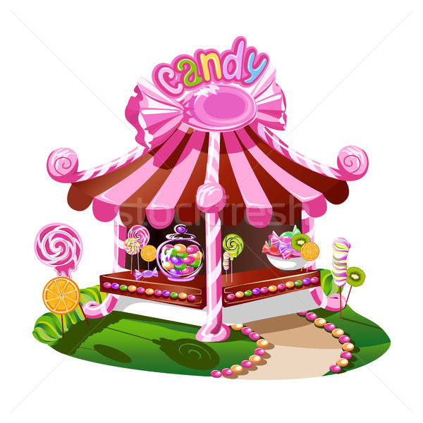Candy shop with a cheerful decor Stock photo © bedlovskaya
