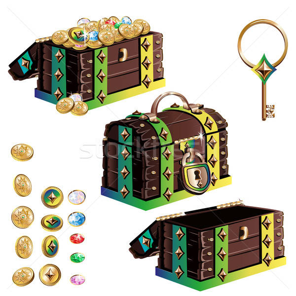 treasure ches Stock photo © bedlovskaya