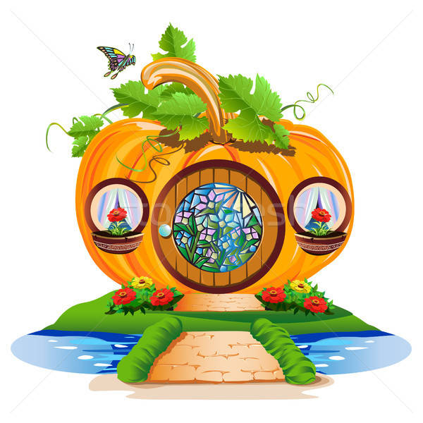 small pumpkin house  Stock photo © bedlovskaya